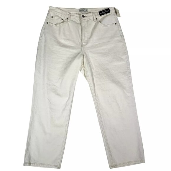 Abercrombie & Fitch Denim - Abercrombie & Fitch Women's Ultra High Rise Ankle Straight Jeans Sz 32/14 Short